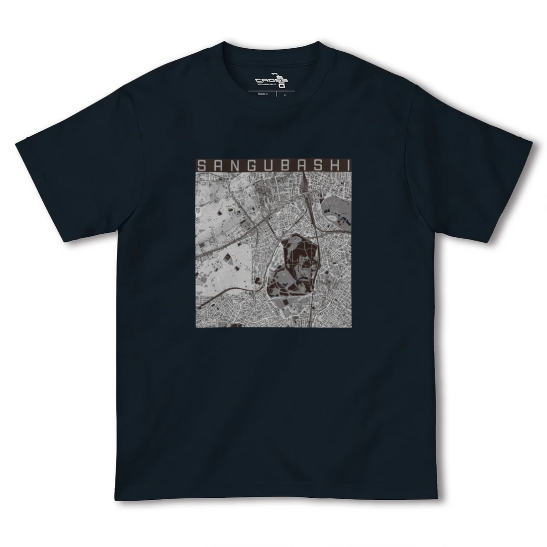 【参宮橋(東京都)】地図柄ヘビーウェイトTシャツ