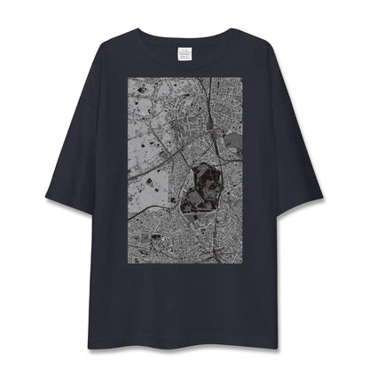 【参宮橋（東京都）】地図柄ビッグシルエットTシャツ