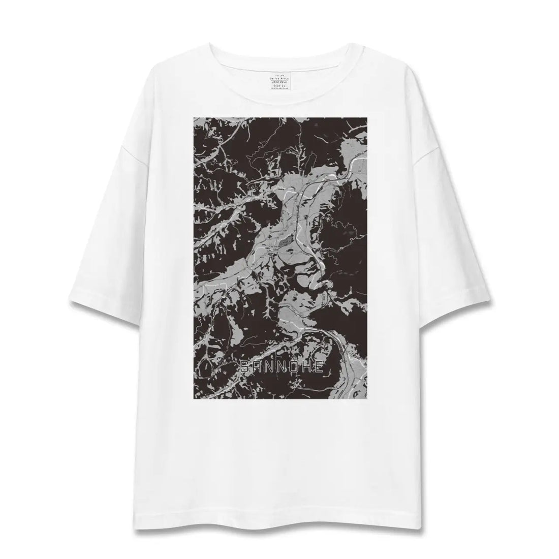 【三戸(青森県)】地図柄ビッグシルエットTシャツ