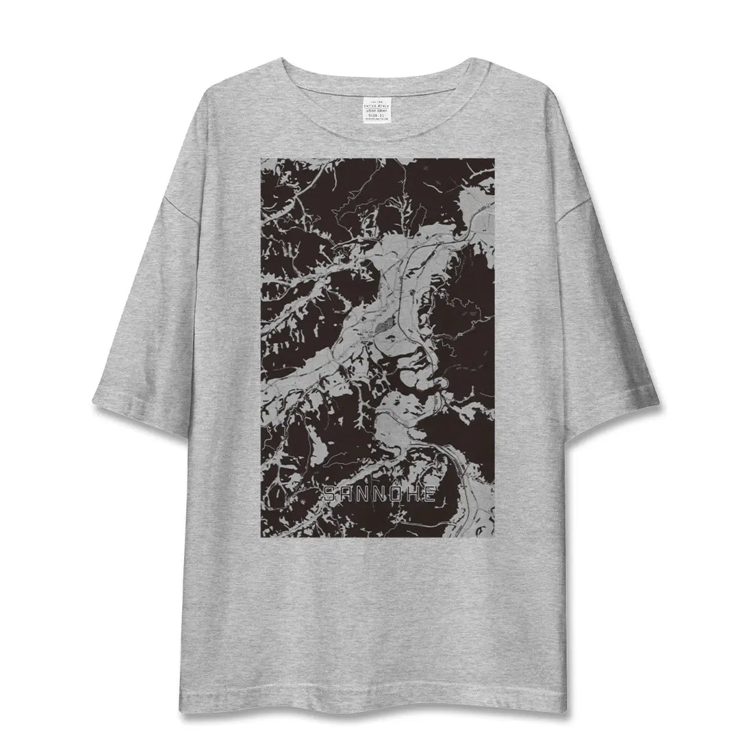 【三戸（青森県）】地図柄ビッグシルエットTシャツ