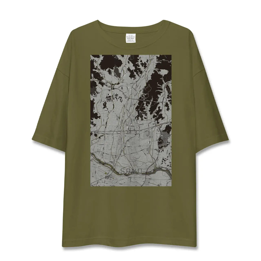 【佐野(栃木県)】地図柄ビッグシルエットTシャツ