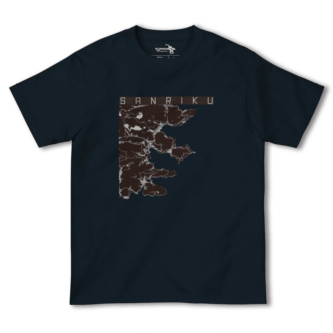 【三陸(岩手県)】地図柄ヘビーウェイトTシャツ