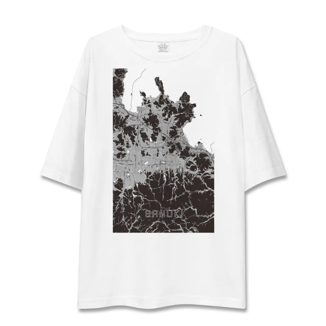 【さぬき(香川県)】地図柄ビッグシルエットTシャツ