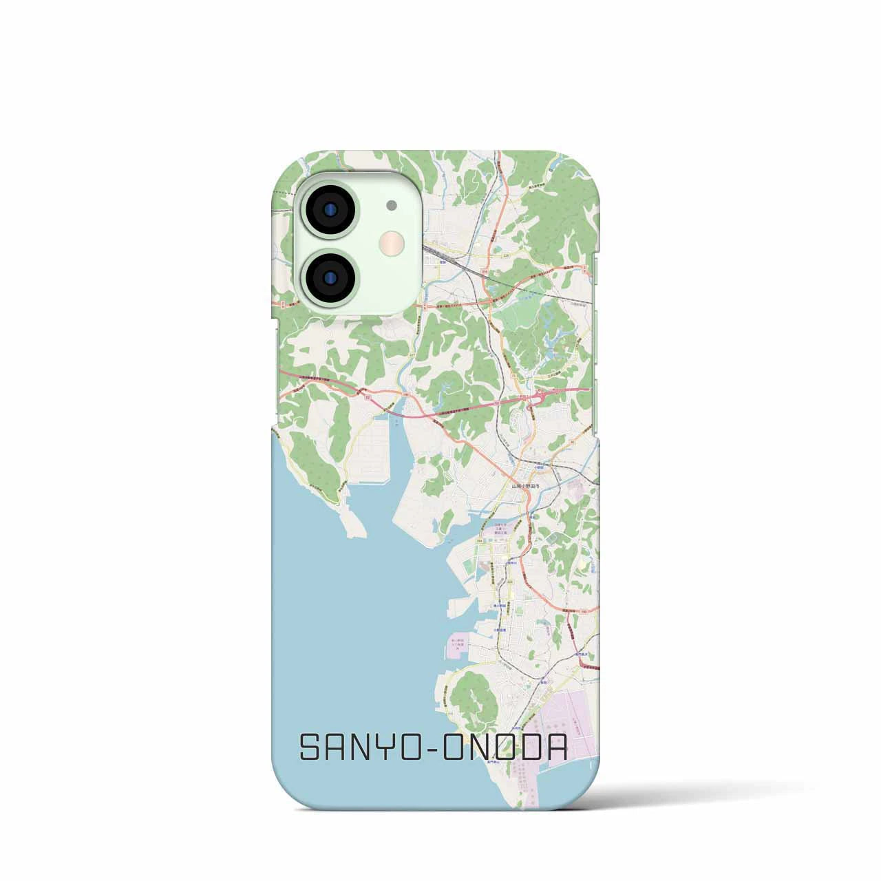 【山陽小野田】地図柄iPhoneケース（バックカバータイプ・ナチュラル）iPhone 12 mini 用