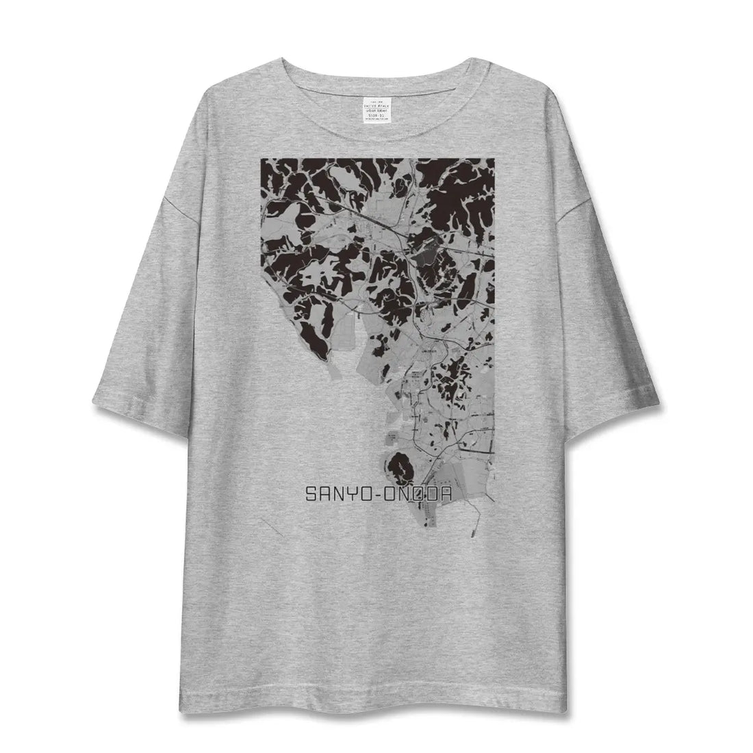 【山陽小野田（山口県）】地図柄ビッグシルエットTシャツ