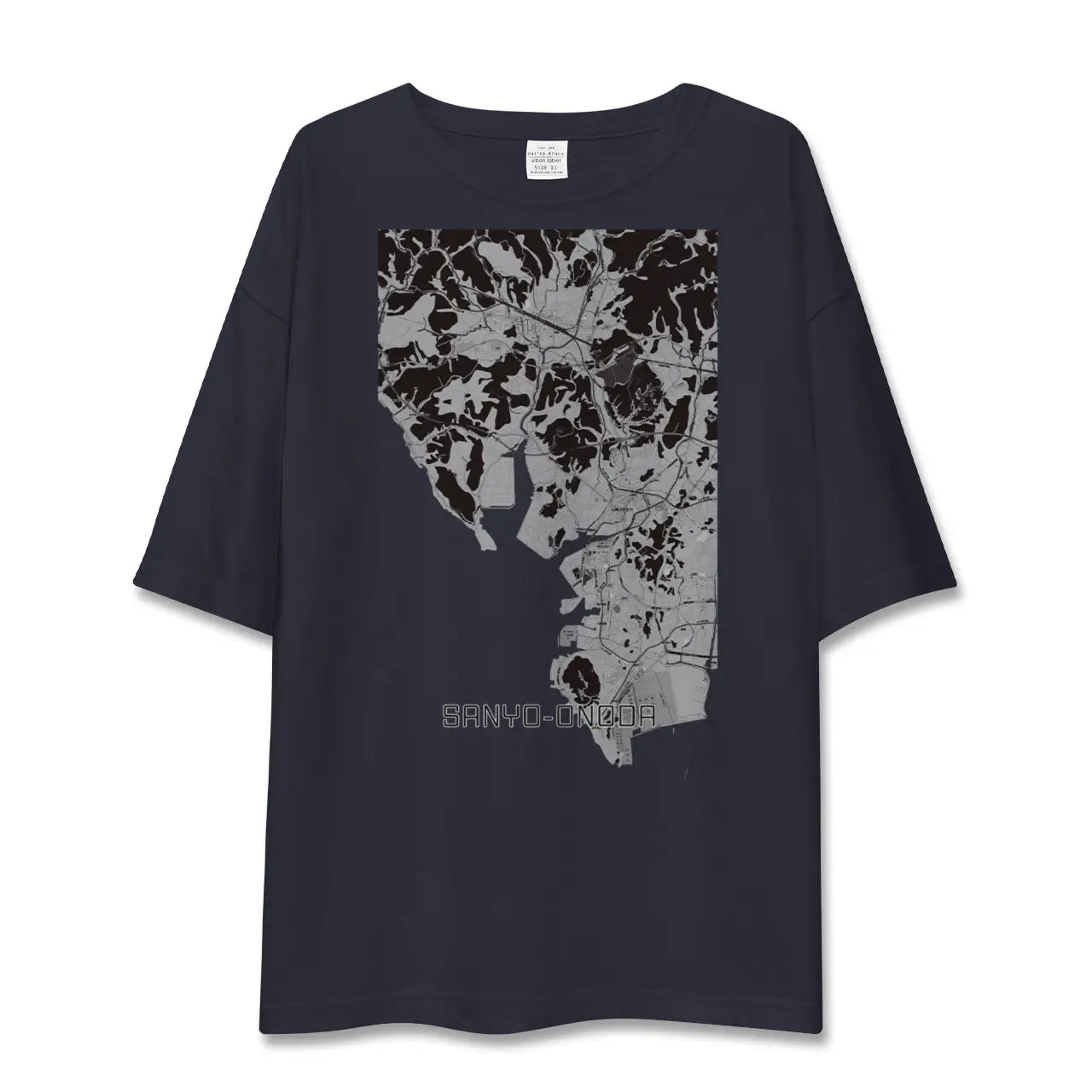 【山陽小野田（山口県）】地図柄ビッグシルエットTシャツ