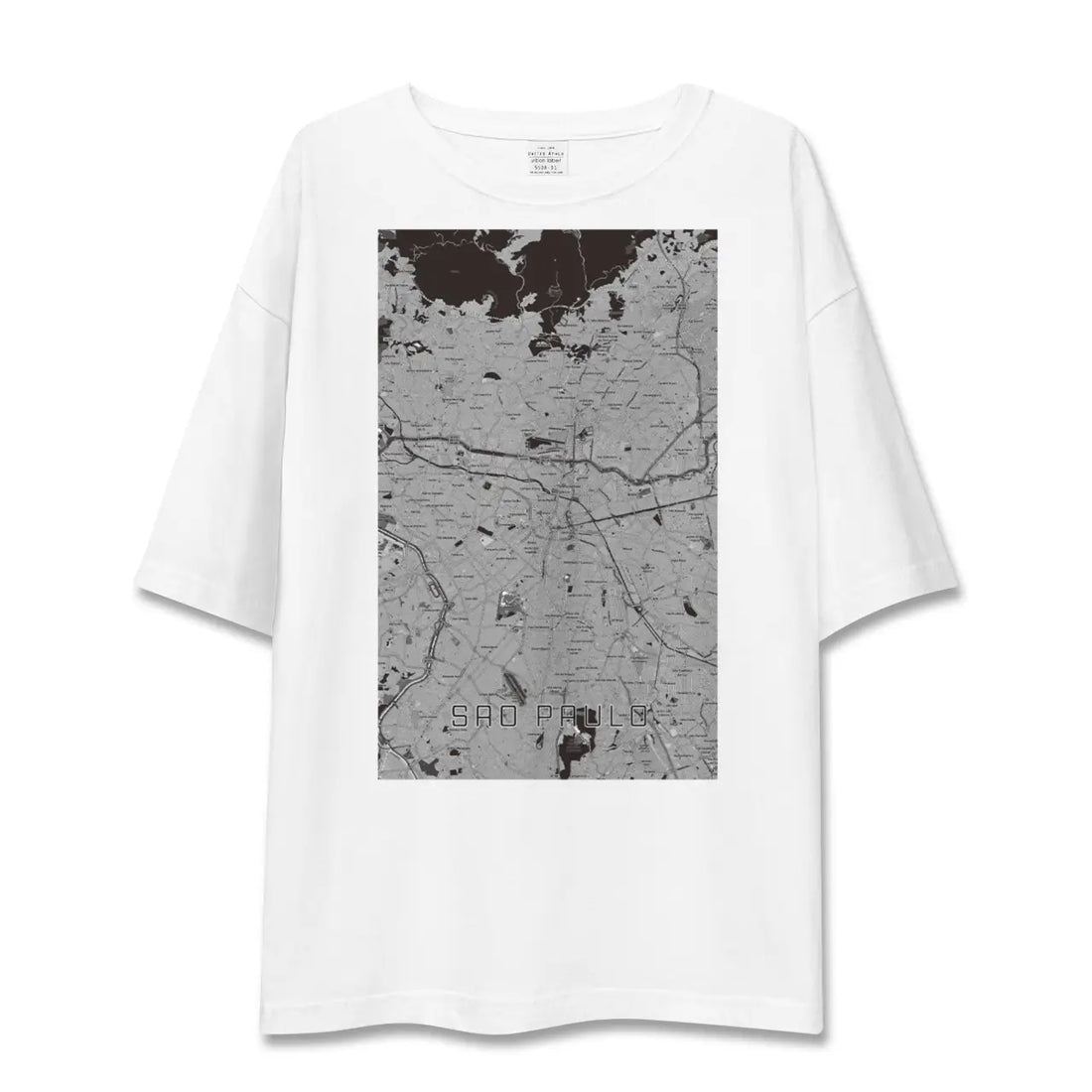 【サンパウロ(ブラジル)】地図柄ビッグシルエットTシャツ