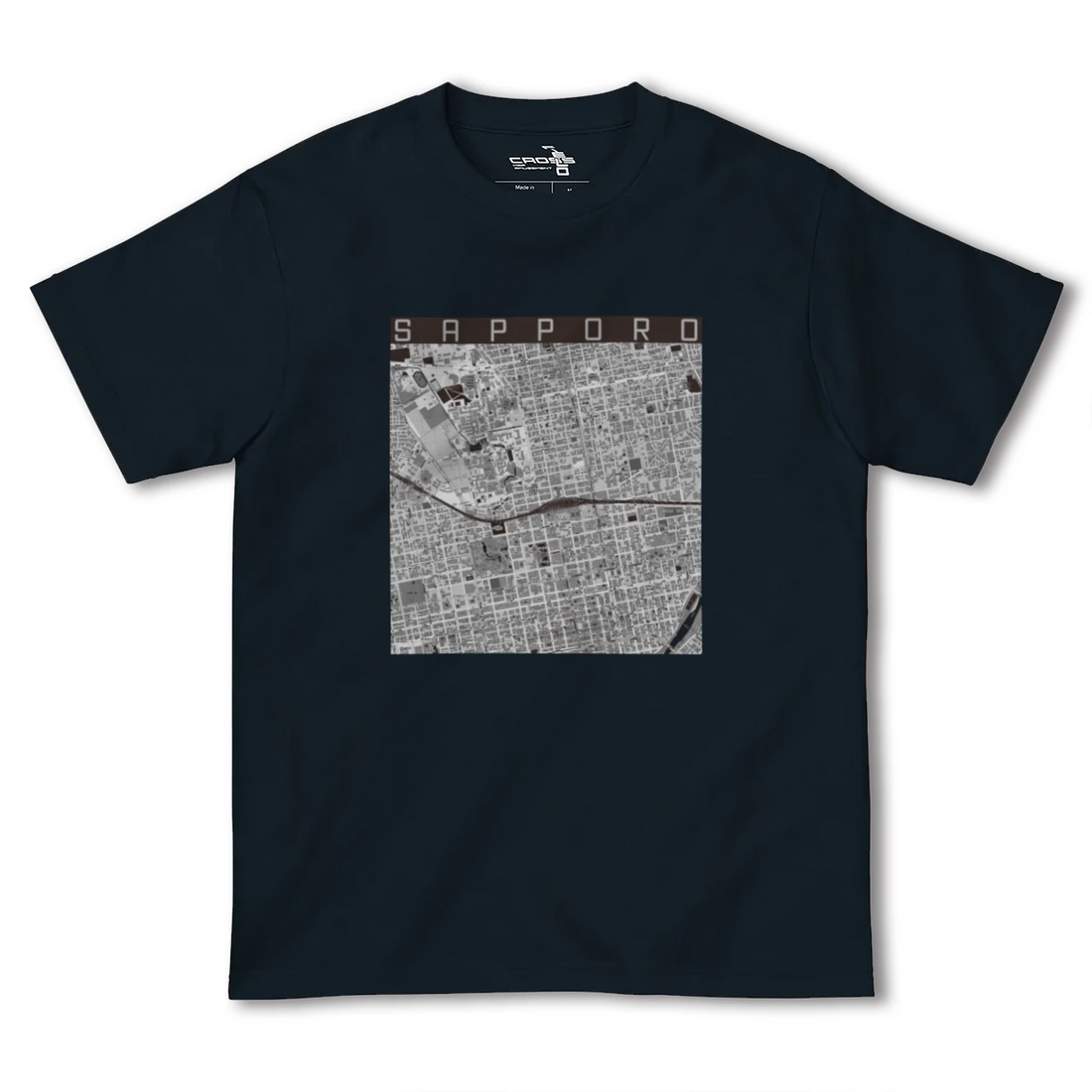 【札幌2(北海道)】地図柄ヘビーウェイトTシャツ
