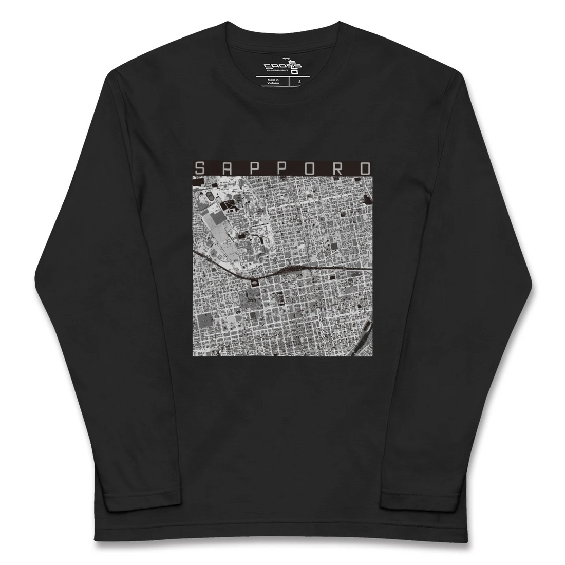 【札幌2(北海道)】地図柄ロングスリーブTシャツ