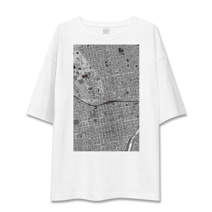 【札幌2（北海道）】地図柄ビッグシルエットTシャツ