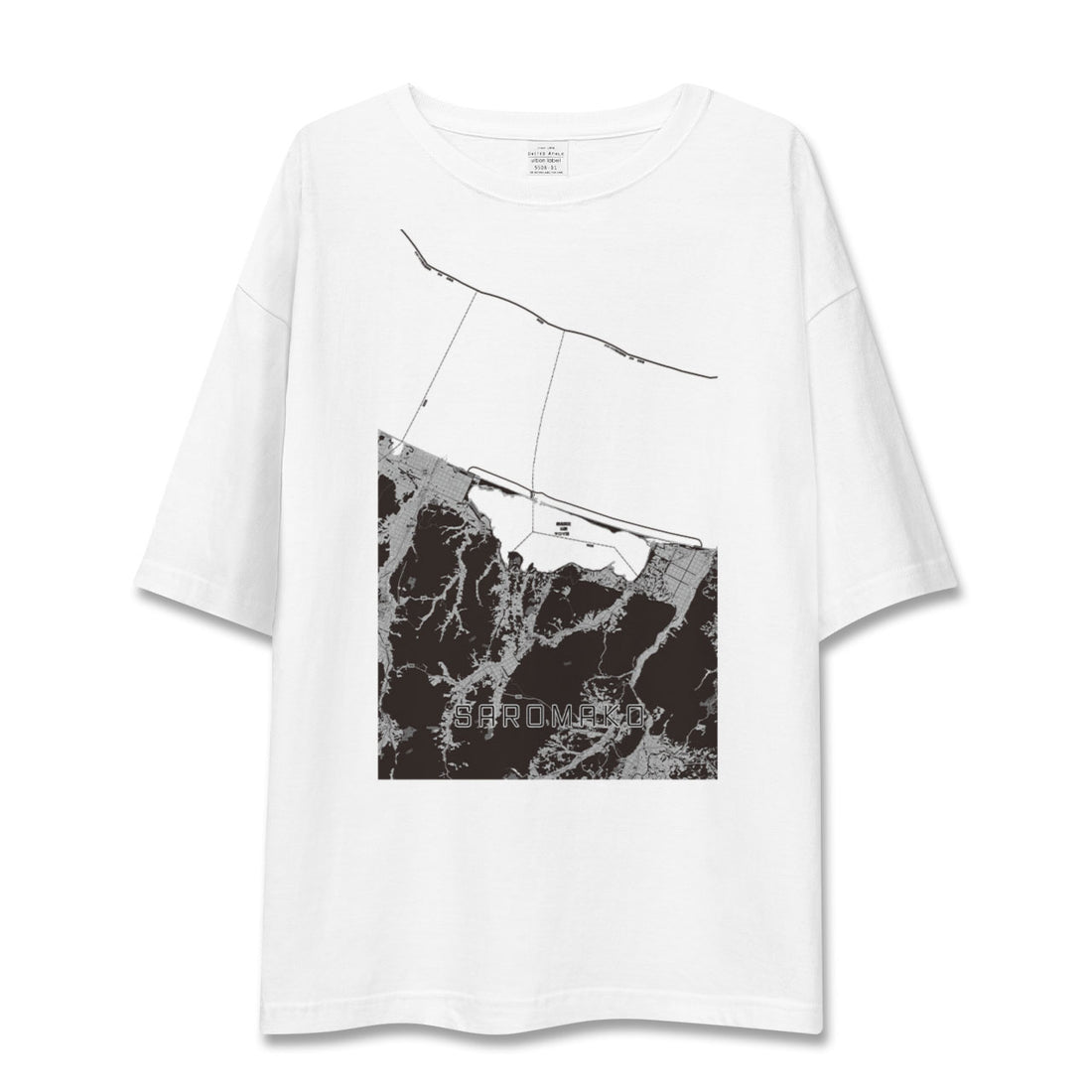 【サロマ湖(北海道)】地図柄ビッグシルエットTシャツ