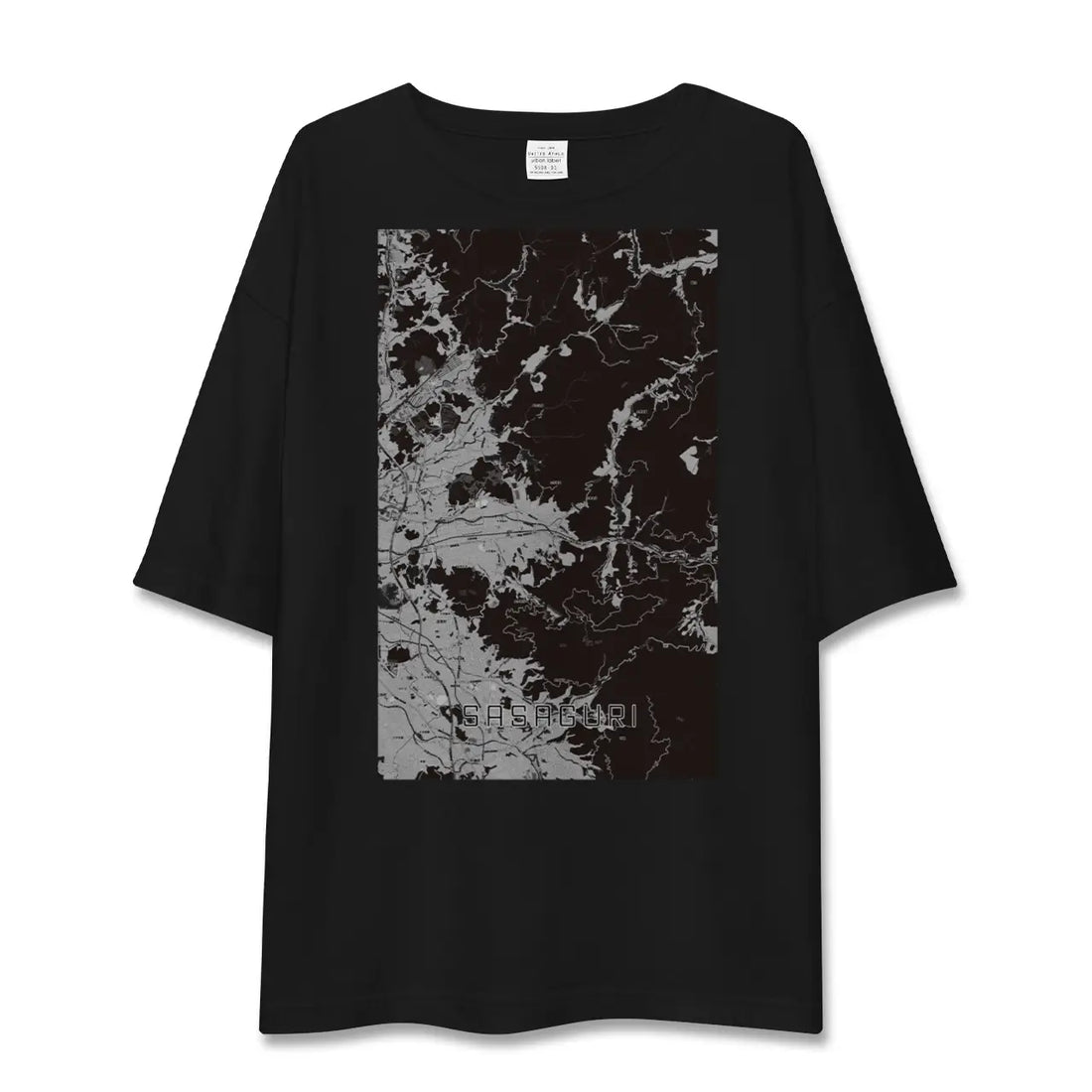 【篠栗(福岡県)】地図柄ビッグシルエットTシャツ