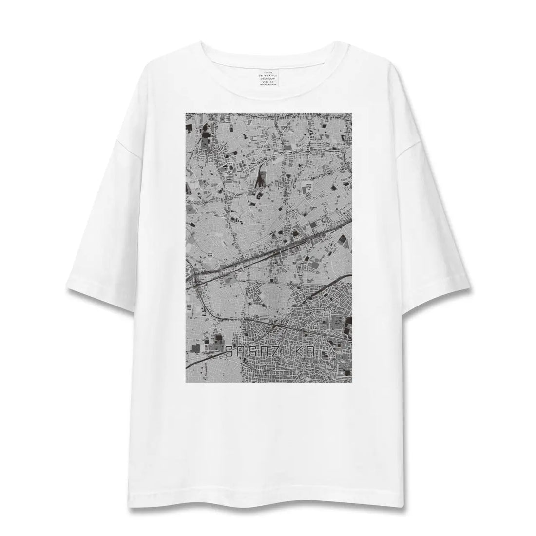 【笹塚(東京都)】地図柄ビッグシルエットTシャツ