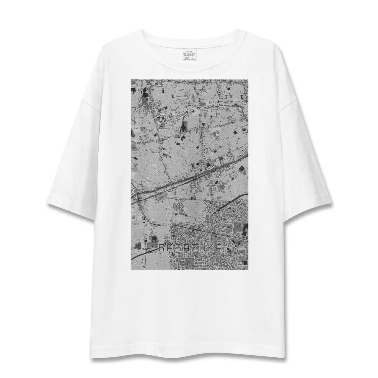 【笹塚（東京都）】地図柄ビッグシルエットTシャツ