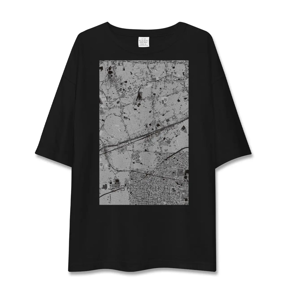 【笹塚(東京都)】地図柄ビッグシルエットTシャツ