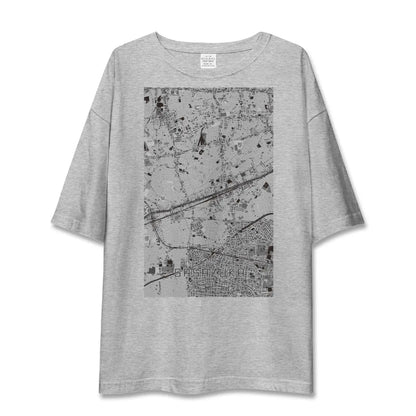 【笹塚（東京都）】地図柄ビッグシルエットTシャツ