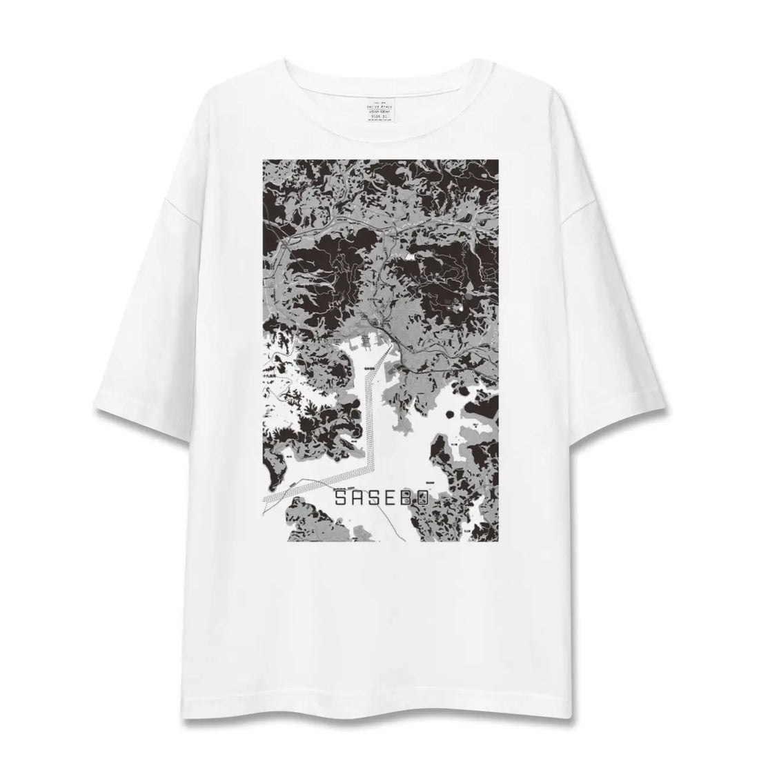 【佐世保（長崎県）】地図柄ビッグシルエットTシャツ