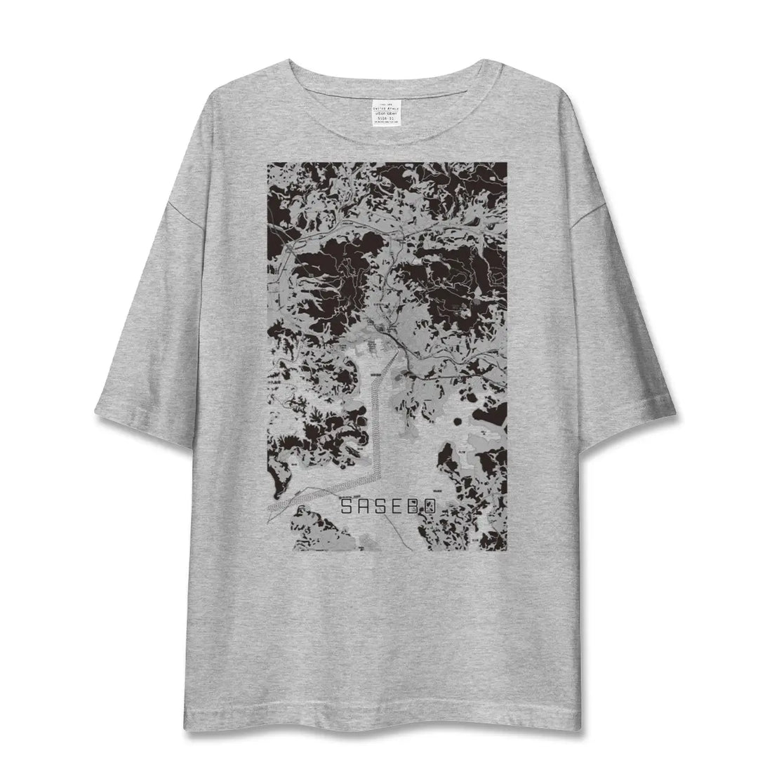 【佐世保(長崎県)】地図柄ビッグシルエットTシャツ