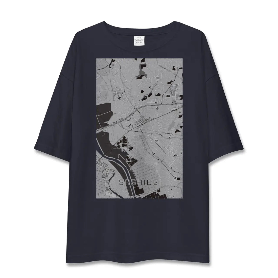 【指扇(埼玉県)】地図柄ビッグシルエットTシャツ
