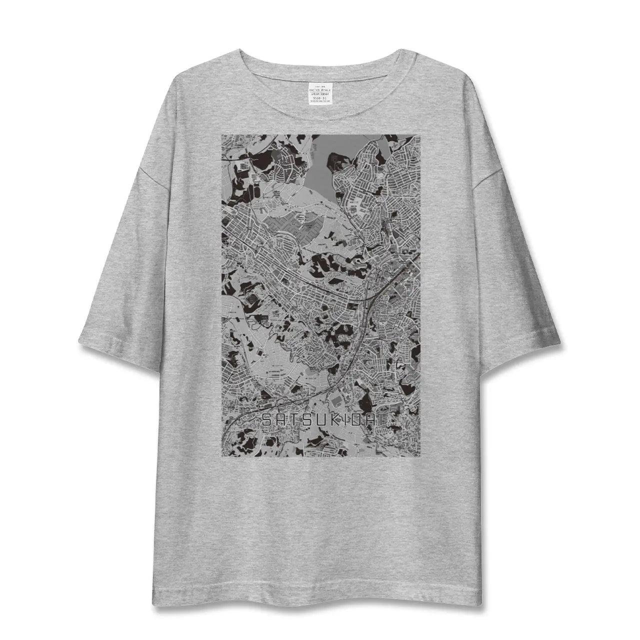 【五月台（神奈川県）】地図柄ビッグシルエットTシャツ