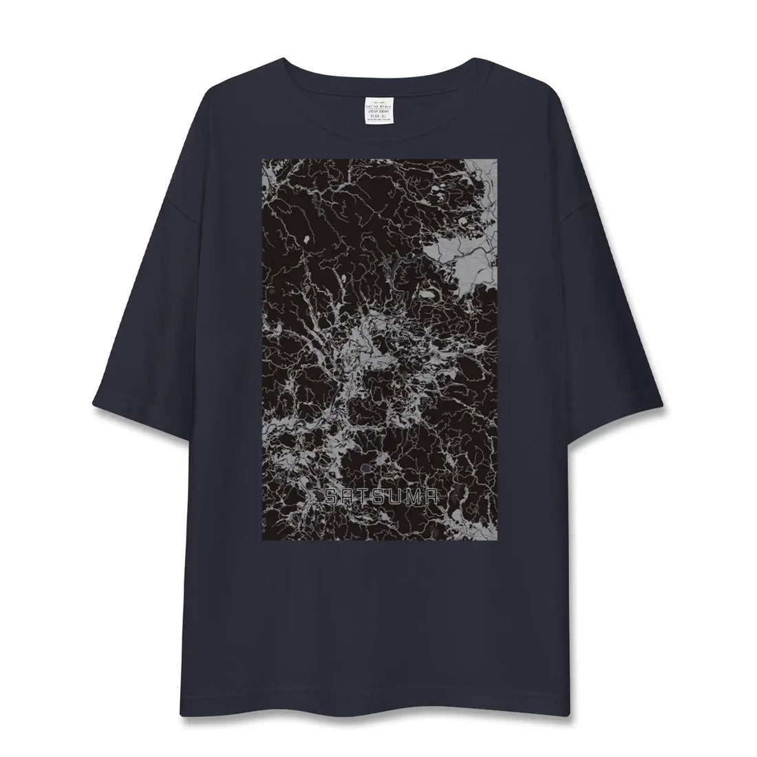【さつま（鹿児島県）】地図柄ビッグシルエットTシャツ