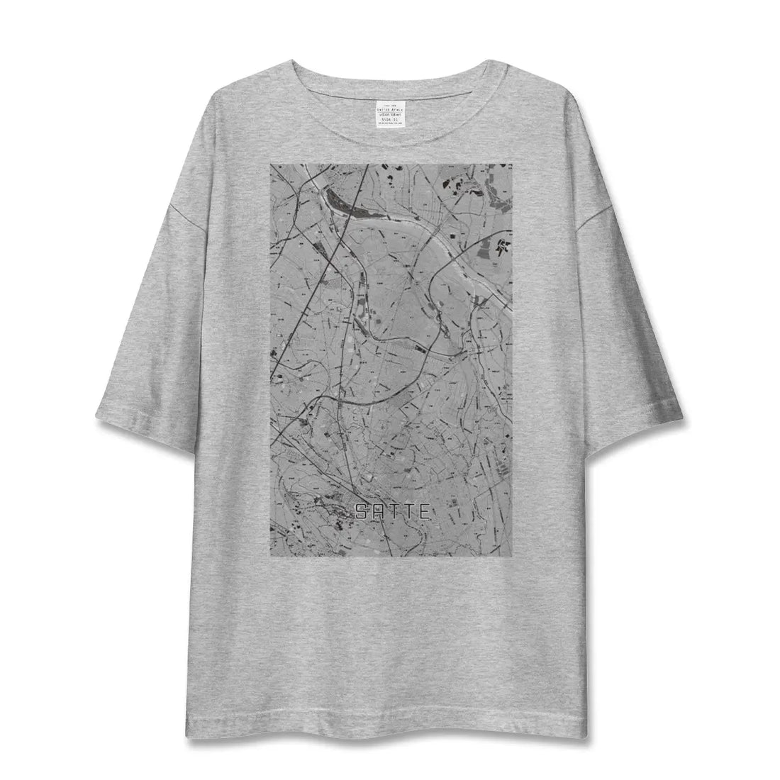 【幸手（埼玉県）】地図柄ビッグシルエットTシャツ