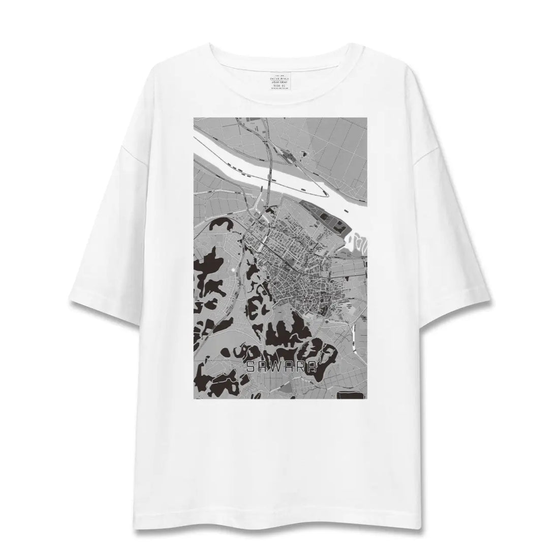 【佐原(千葉県)】地図柄ビッグシルエットTシャツ