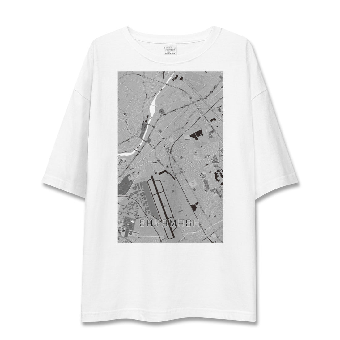 【狭山市(埼玉県)】地図柄ビッグシルエットTシャツ