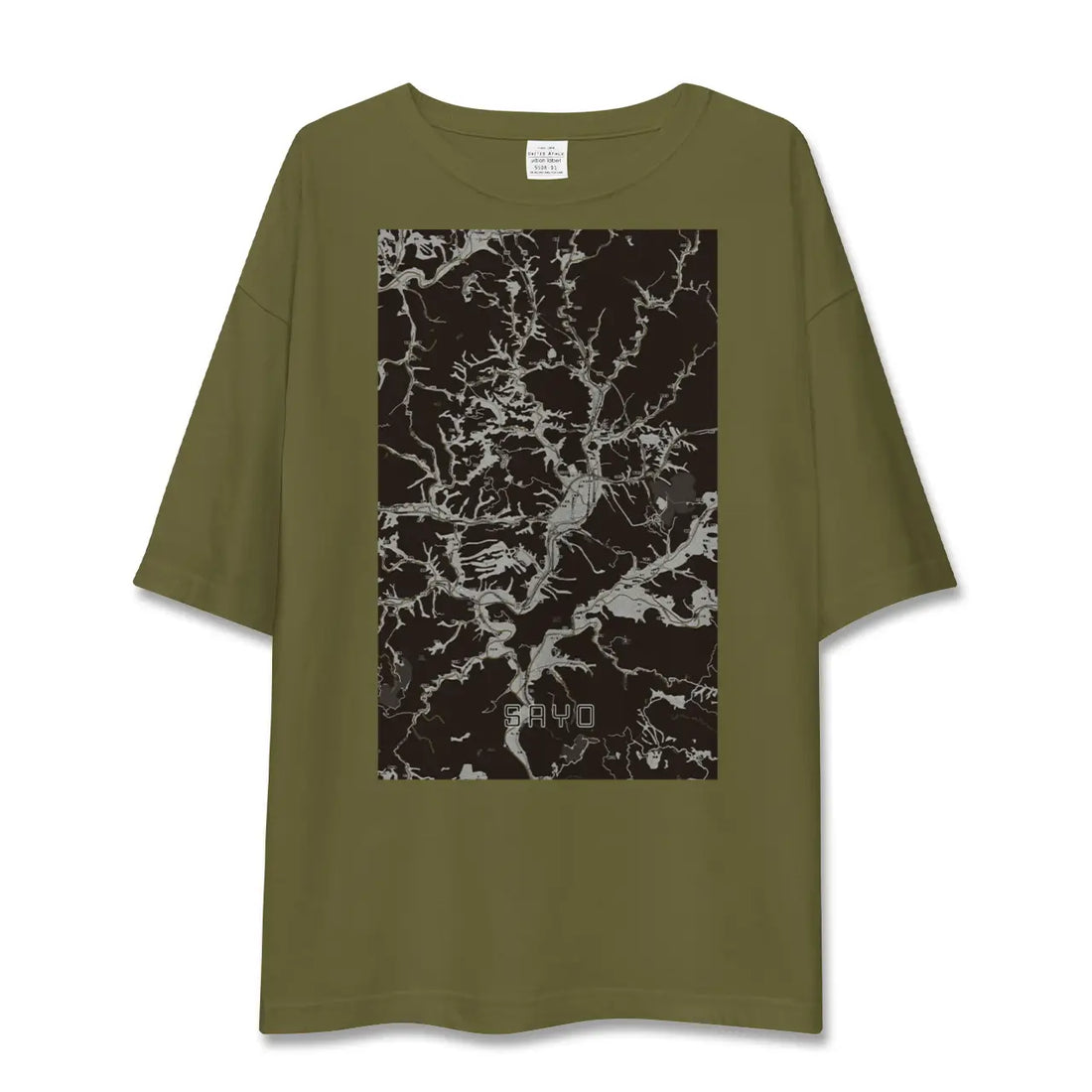 【佐用(兵庫県)】地図柄ビッグシルエットTシャツ