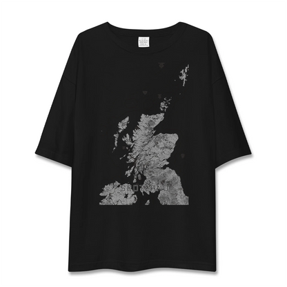 【スコットランド（イギリス）】地図柄ビッグシルエットTシャツ