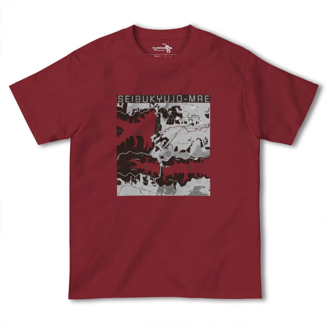 【西武球場前(埼玉県)】地図柄ヘビーウェイトTシャツ