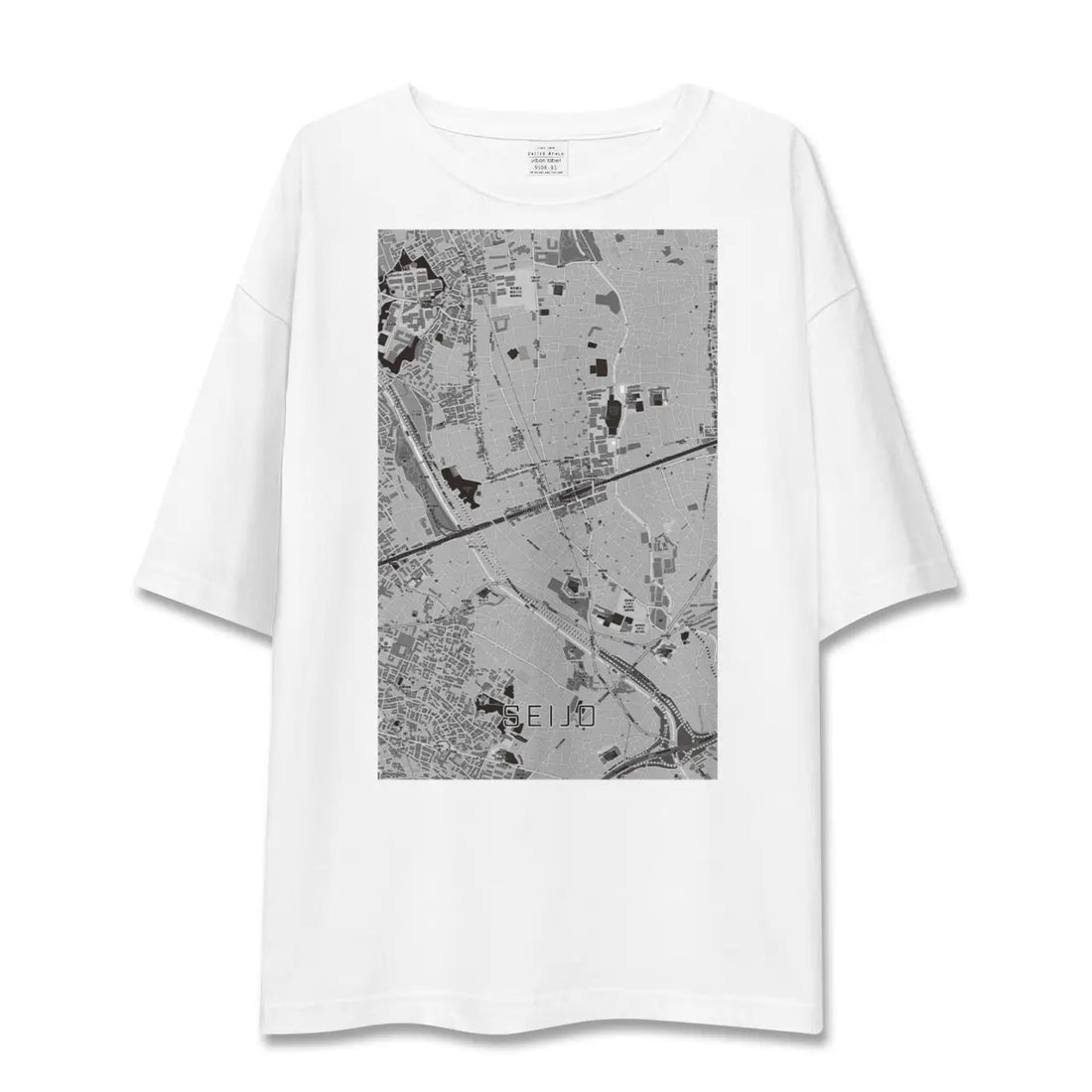 【成城(東京都)】地図柄ビッグシルエットTシャツ