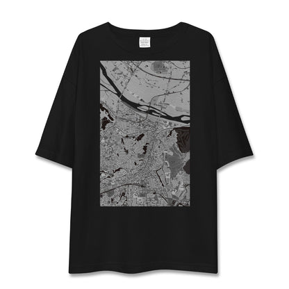 【聖蹟桜ヶ丘（東京都）】地図柄ビッグシルエットTシャツ