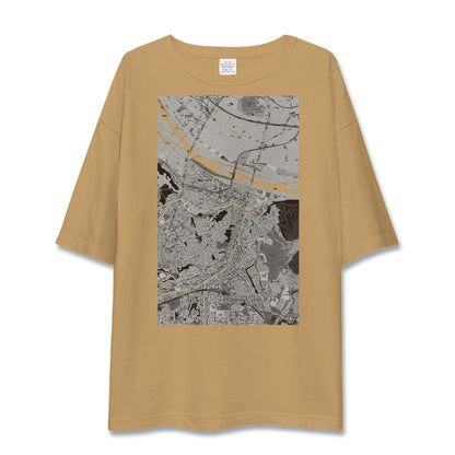 【聖蹟桜ヶ丘（東京都）】地図柄ビッグシルエットTシャツ