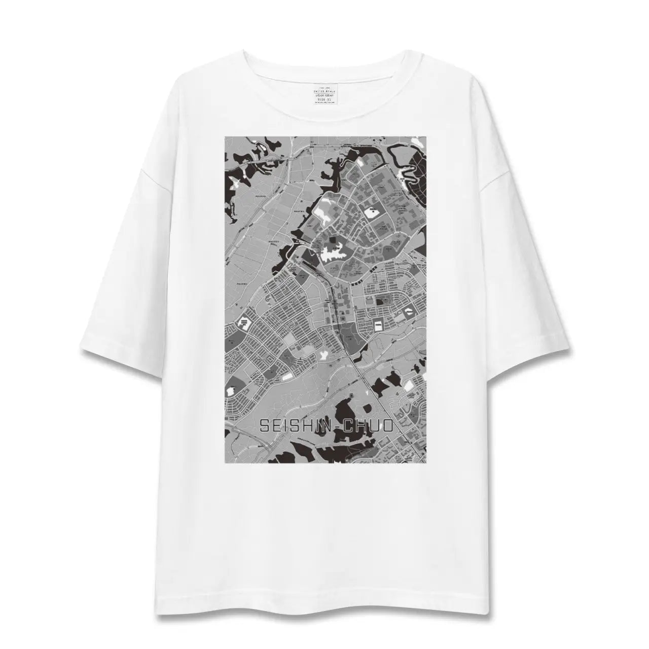 【西神中央（兵庫県）】地図柄ビッグシルエットTシャツ