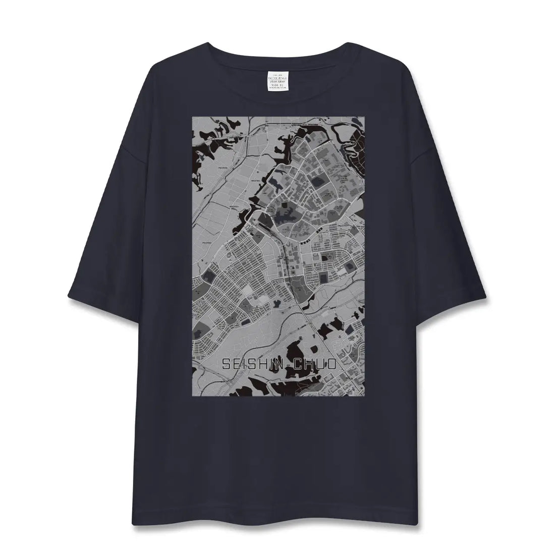 【西神中央(兵庫県)】地図柄ビッグシルエットTシャツ
