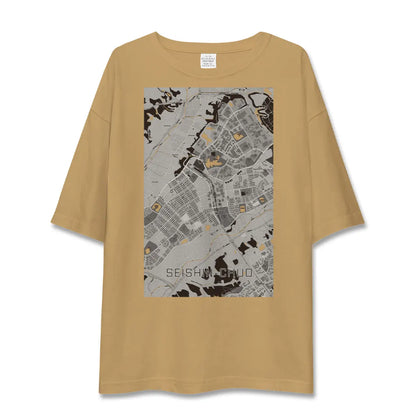 【西神中央（兵庫県）】地図柄ビッグシルエットTシャツ