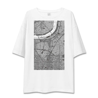 【千林大宮（大阪府）】地図柄ビッグシルエットTシャツ