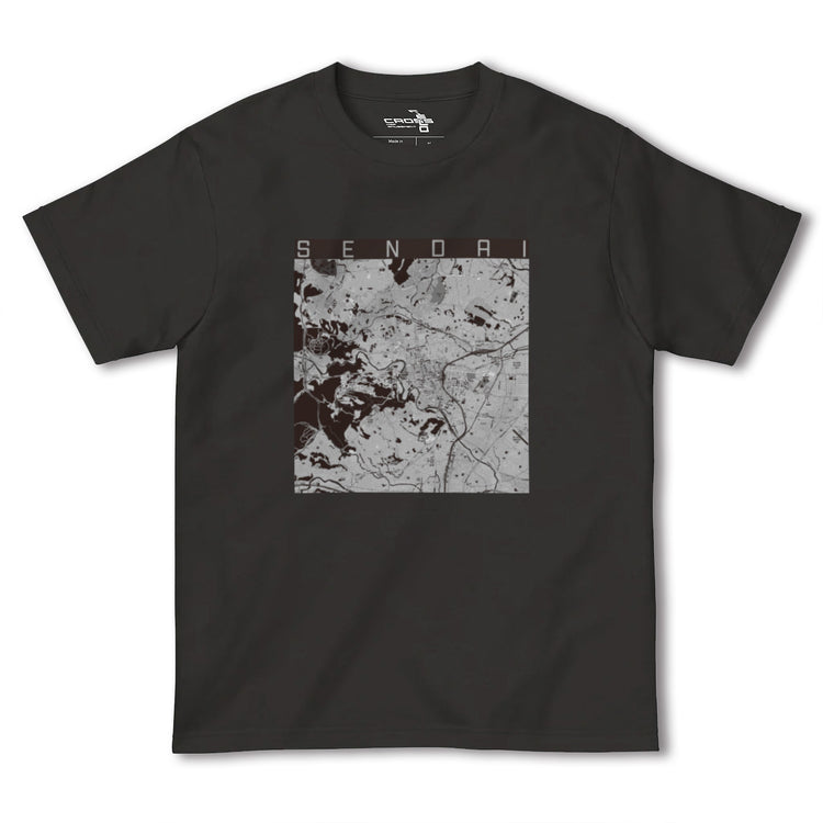 【仙台（宮城県）】地図柄ヘビーウェイトTシャツ