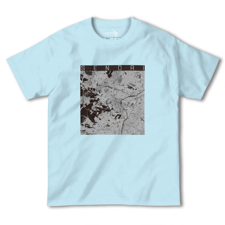 【仙台（宮城県）】地図柄ヘビーウェイトTシャツ