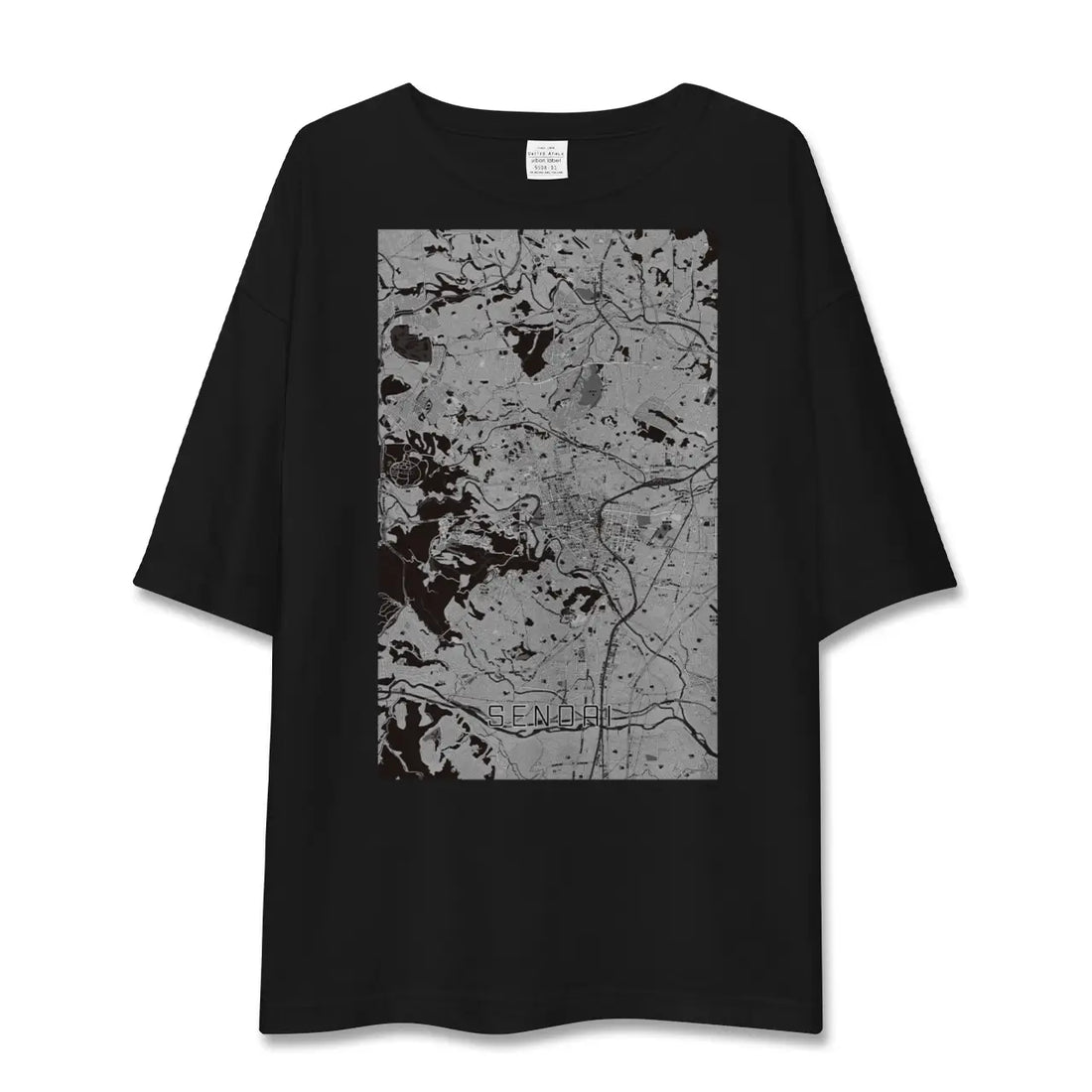 【仙台(宮城県)】地図柄ビッグシルエットTシャツ