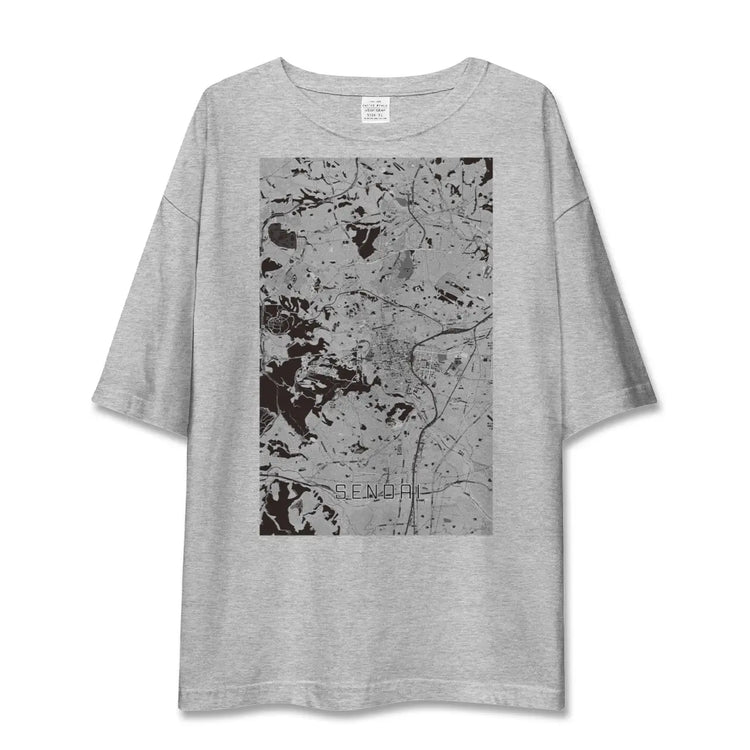 【仙台（宮城県）】地図柄ビッグシルエットTシャツ