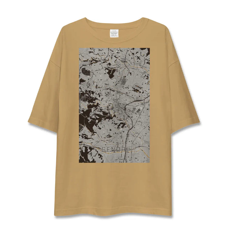 【仙台（宮城県）】地図柄ビッグシルエットTシャツ