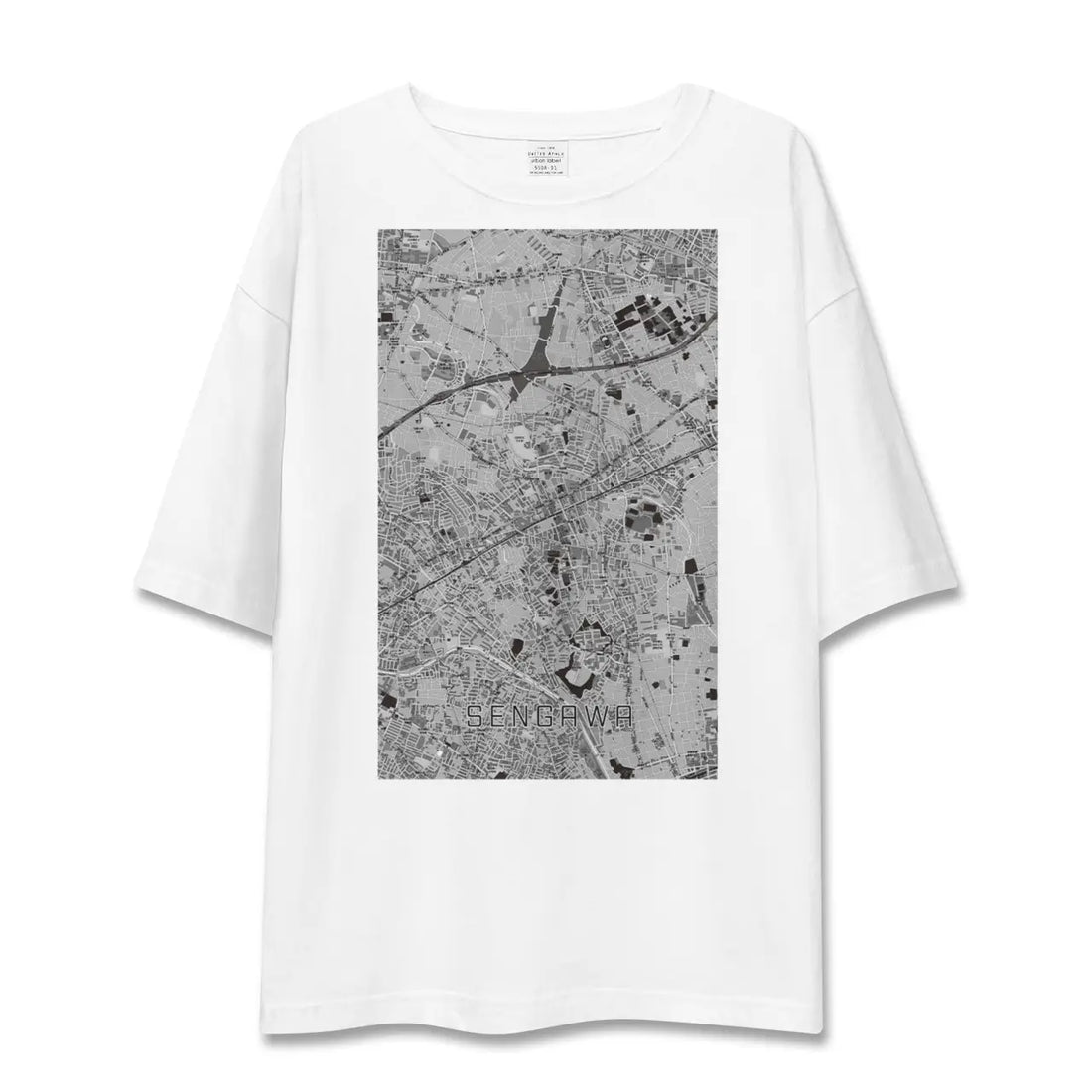 【仙川（東京都）】地図柄ビッグシルエットTシャツ