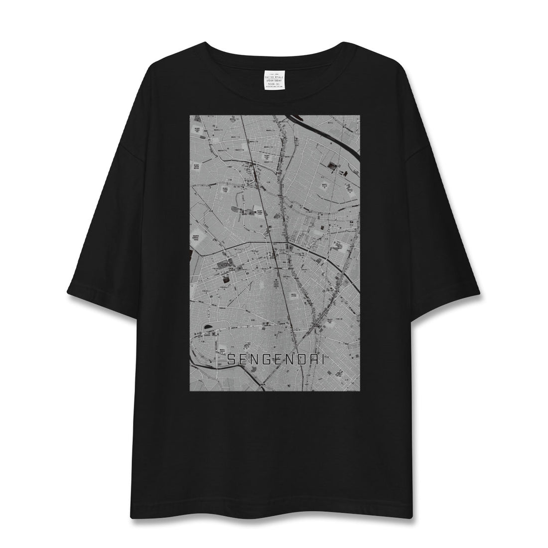 【せんげん台(埼玉県)】地図柄ビッグシルエットTシャツ