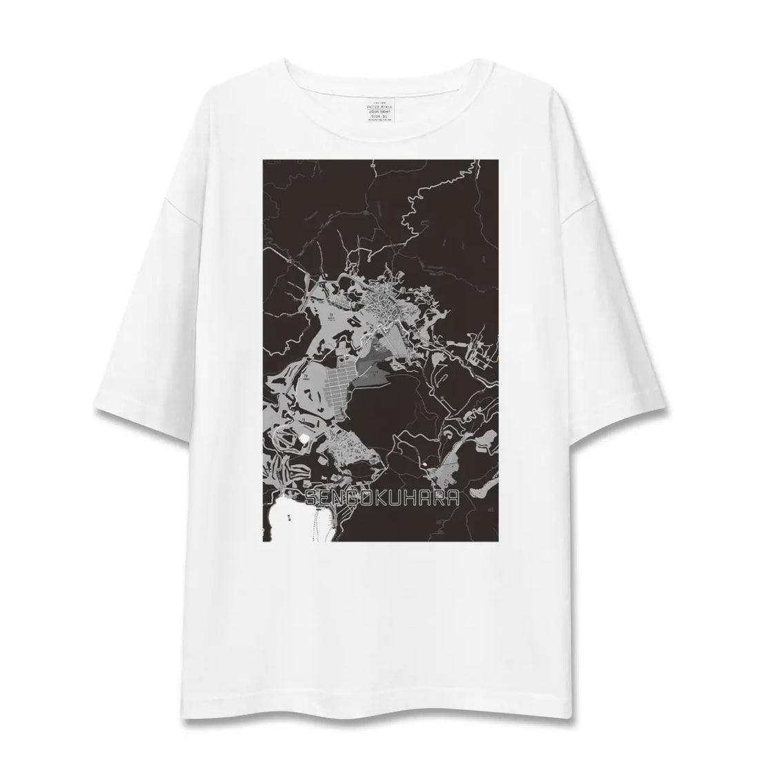 【仙石原(神奈川県)】地図柄ビッグシルエットTシャツ