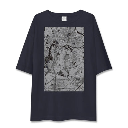 【千里山（大阪府）】地図柄ビッグシルエットTシャツ