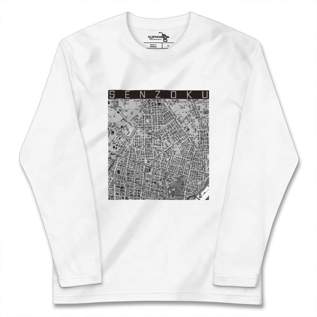 【千束(東京都)】地図柄ロングスリーブTシャツ