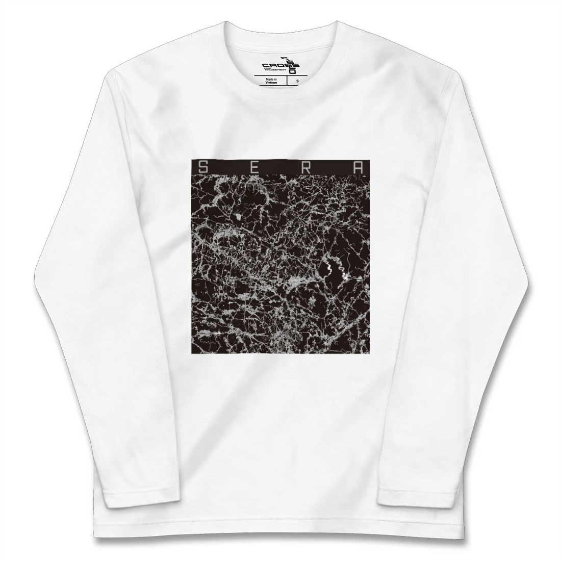 【世羅(広島県)】地図柄ロングスリーブTシャツ