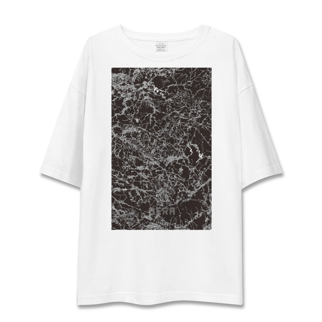 【世羅（広島県）】地図柄ビッグシルエットTシャツ